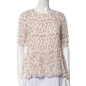 Frame Floral Pleated Blouse S